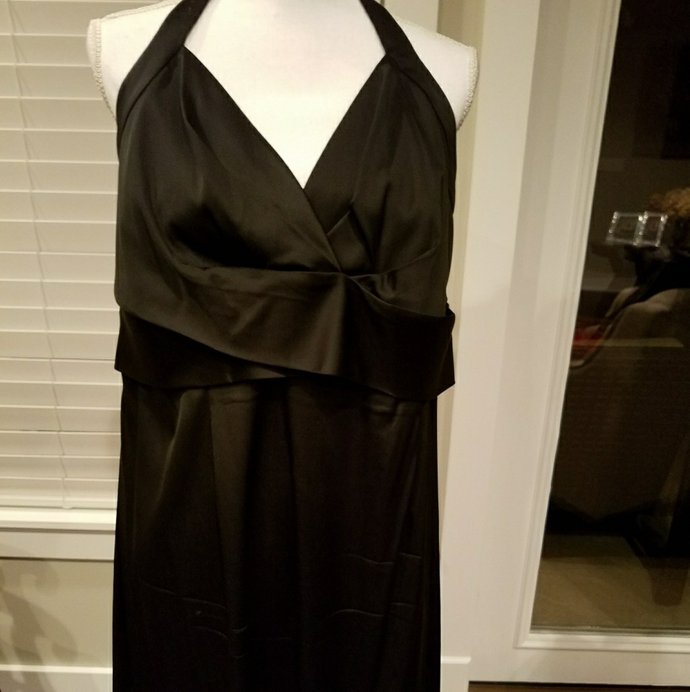 GUC Donna Ricco Black Halter Dress 16W
